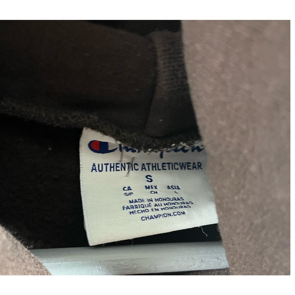 Vintage Brown University Hoodie Sweater Shirt on Champion Tag - Picture 6 of 6